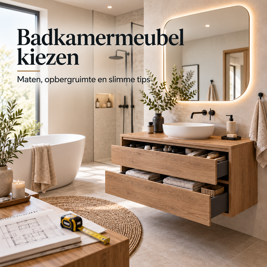 Badkamermeubel kiezen: maten, opbergruimte en slimme tips
