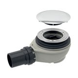 GEBERIT DOUCHEBAKSIFON - MET AFDEKPLAATJE - D90MM - AFVOER 50MM - CHROOM