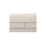 TECESQUARE II WC-BEDIENINGSPLAAT VAN GLAS VOOR DUOSPOELTECHNIEK, GLAS ZANDBEIGE GESATINEERD