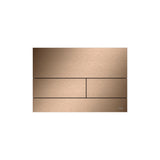 TECESQUARE II METAAL WC-BEDIENINGSPLAAT VOOR DUOSPOELTECHNIEK, GEBORSTELD ROOD GOUD (MET ANTI-VINGERPRINT)
