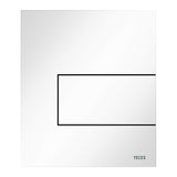 TECESQUARE URINOIR-BEDIENINGSPLAAT VAN METAAL INCL. CARTOUCHE - GLANZEND WIT