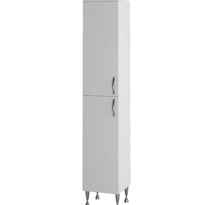 ALONI ALECO KOLOMKAST - LINKS - STAAND - 2 DEUREN - 35X190X35CM - WIT