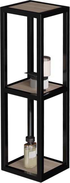 ALONI SHARP KOLOMKAST (20X20X60CM) - ZWART