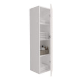 ELITE KOLOMKAST MET HORIZONTAAL RELIËF (135CM) - MAT WIT