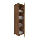 ELITE KOLOMKAST MET HORIZONTAAL RELIËF (135CM) - WALNOOT