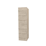 ELITE KOLOMKAST MET HORIZONTAAL RELIËF (135CM) - LICHT HOUT