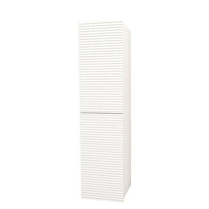 ELITE KOLOMKAST MET HORIZONTAAL RELIËF (160CM) - MAT WIT