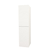 ELITE KOLOMKAST MET HORIZONTAAL RELIËF (160CM) - MAT WIT