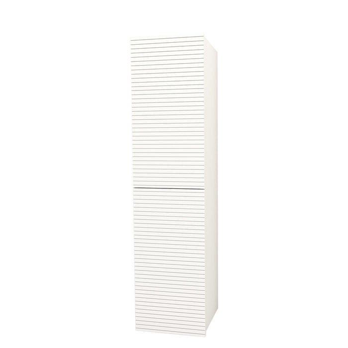 ELITE KOLOMKAST MET HORIZONTAAL RELIËF (160CM) - MAT WIT