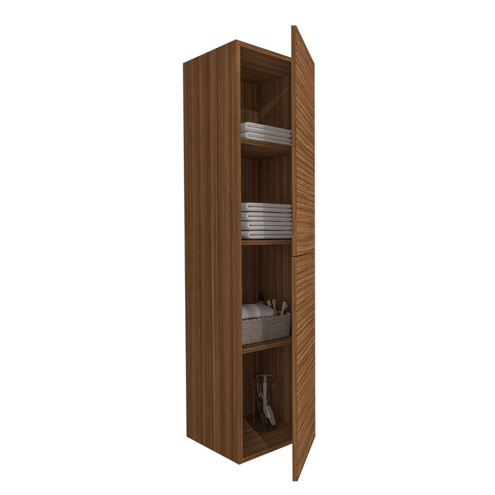 ELITE KOLOMKAST MET HORIZONTAAL RELIËF (160CM) - WALNOOT