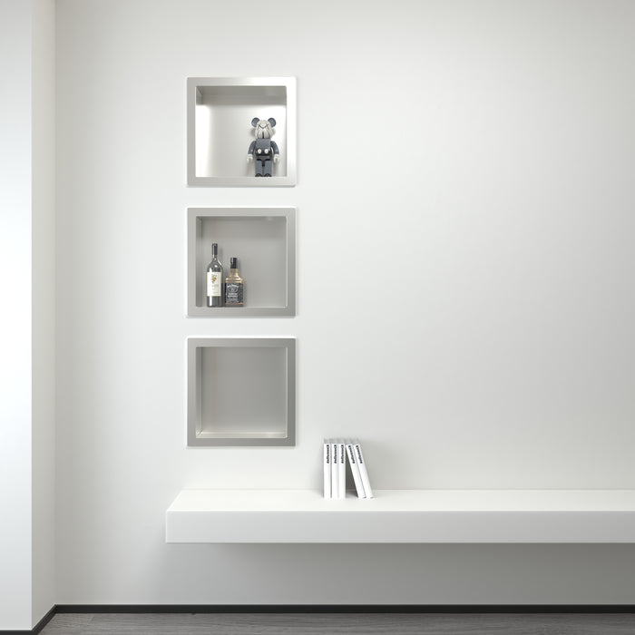 ALONI INBOUWNIS (300X300X70MM) - GEBORSTELD RVS