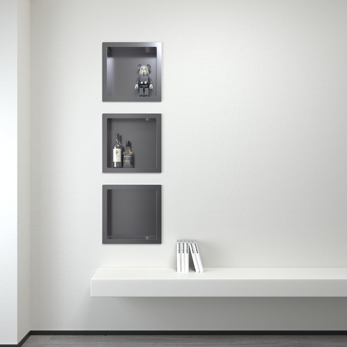 ALONI INBOUWNIS (300X300X70MM) - GUNMETAL