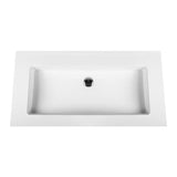 ALONI SOLID SURFACE WASTAFEL ZONDER KRAANGAT (60CM) - WIT