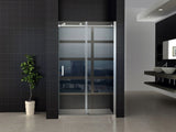 ALONI SCHUIFDEUR VOOR NIS - 1200 X 2000MM - CHROOM - HELDER GLAS