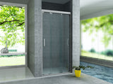 ALONI SCHUIFDEUR VOOR NIS - 3 DELIG - 1400 X 2000MM - CHROOM - HELDER GLAS