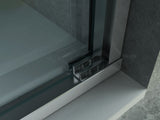 ALONI SCHUIFDEUR VOOR NIS - 3 DELIG - 1400 X 2000MM - CHROOM - HELDER GLAS