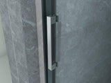 ALONI SCHUIFDEUR VOOR NIS - 3 DELIG - 1400 X 2000MM - CHROOM - HELDER GLAS