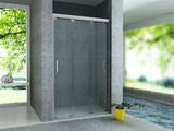 ALONI SCHUIFDEUR VOOR NIS - 3 DELIG - 1000 X 2000MM - CHROOM - HELDER GLAS