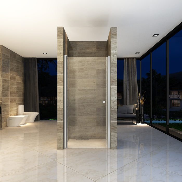 ALONI DRAAIDEUR VOOR NIS - 1000 X 1900MM - CHROOM - HELDER GLAS