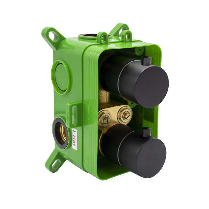 ALONI INBOUW THERMOSTATISCHE DOUCHESET MET REGENDOUCHEKOP (Ø25CM) - GEBORSTELD KOPER