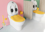 CREAVIT ROYALE TOILETBORSTEL & HOUDER - GEEL