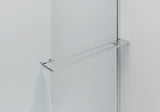 CURVY INLOOPDOUCHE MET HANDDOEKHOUDER - GEBOGEN - MET ANTI-KALKBEHANDELING - OMKEERBAAR - 8MM VEILIGHEIDSGLAS - 100X200CM - CHROOM - HELDER GLAS