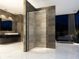 ALONI INLOOPDOUCHE - 1400 X 2000MM - CHROOM - HELDER GLAS