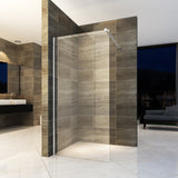 ALONI INLOOPDOUCHE - 600 X 2000MM - CHROOM - HELDER GLAS