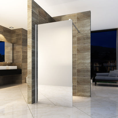 ALONI INLOOPDOUCHE - 900 X 2000MM - CHROOM - SPIEGELGLAS