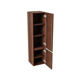 ALONI ELA KOLOMKAST - 2 DEUREN - GREEPLOOS - SOFT CLOSE - OMKEERBAAR - 35X135X35 CM - WENGE