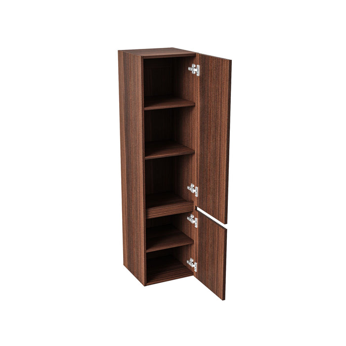 ALONI ELA KOLOMKAST - 2 DEUREN - GREEPLOOS - SOFT CLOSE - OMKEERBAAR - 35X135X35 CM - WENGE