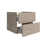 ELITE ONDERKAST MET HORIZONTAAL RELIËF (60CM) - LICHT HOUT
