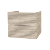 ELITE ONDERKAST MET HORIZONTAAL RELIËF (60CM) - LICHT HOUT