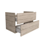 ELITE ONDERKAST MET HORIZONTAAL RELIËF (80CM) - LICHT HOUT
