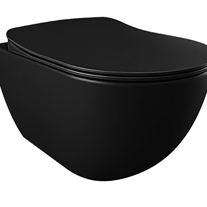 DESIGN OPHANG WC - MAT ZWART