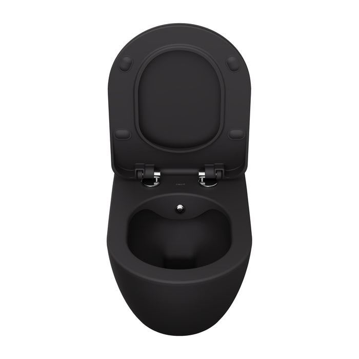 CREAVIT FREE HANGTOILET MET BIDET - RANDLOOS - ZONDER ZITTING - MAT ANTRACIET