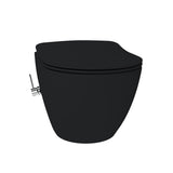 CREAVIT FREE HANGTOILET MET BIDET - RANDLOOS - MET BIDETKRAAN KOUD EN WARM WATER - ZONDER ZITTING - MAT HOUTSKOOL ZWART