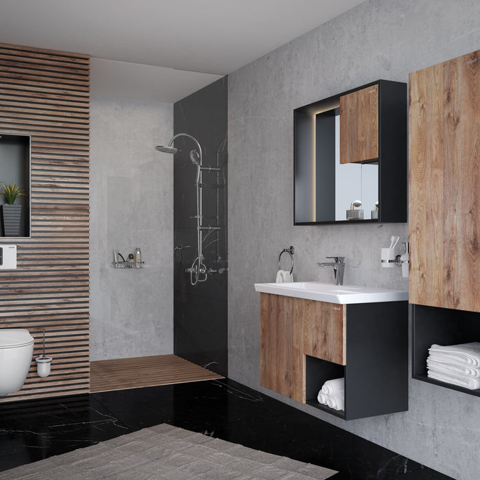 CREAVIT FREE HANGTOILET MET BIDET - RANDLOOS - MET BIDETKRAAN KOUD EN WARM WATER - ZONDER ZITTING - MAT WIT