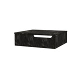 FELIX ONDERKAST MET HANDDOEKUITSPARING (60CM) - ZWART MARMER
