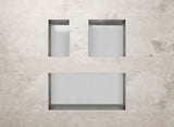 ALONI INBOUWNIS (300X600X100MM) - GEBORSTELD RVS