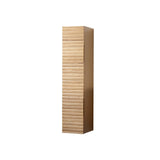 KAMELLIA KOLOMKAST - 2 DEUREN - GREEPLOOS - SOFT CLOSE - OMKEERBAAR - 35X160X35 CM - LICHT WALNOTEN