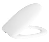CREAVIT CINAR WC-ZITTING - SOFT CLOSE - QUICK RELEASE - DUROPLAST - RVS SCHARNIEREN - GLANZEND WIT