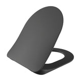 CREAVIT DUCK WC-ZITTING - D-MODEL - SLIM DESIGN - SOFT CLOSE - QUICK RELEASE - DUROPLAST - RVS SCHARNIEREN - MAT ANTRACIET