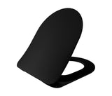 CREAVIT DUCK WC-ZITTING - D-MODEL - SLIM DESIGN - SOFT CLOSE - QUICK RELEASE - DUROPLAST - RVS SCHARNIEREN - MAT ZWART
