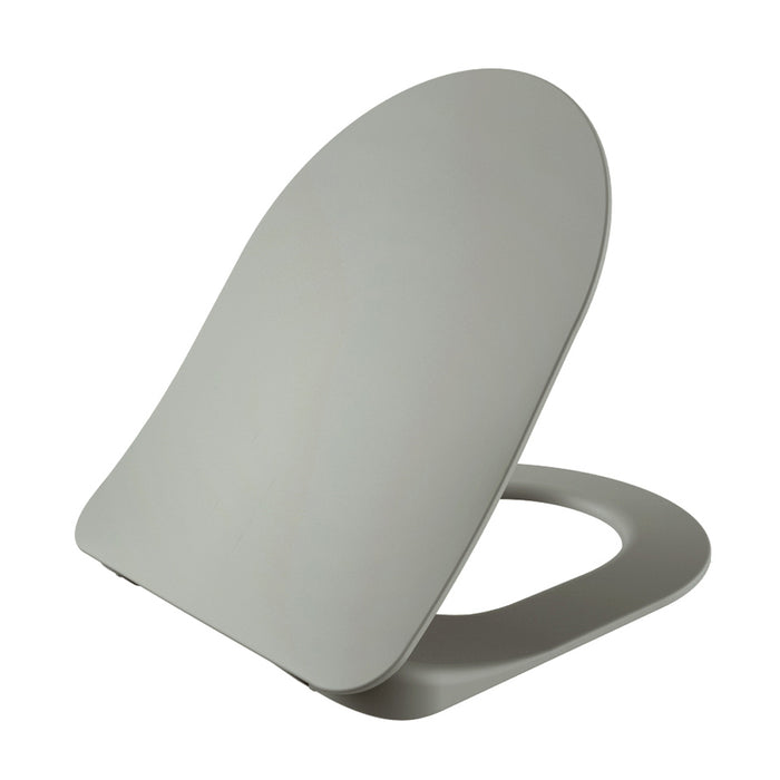 CREAVIT DUCK WC-ZITTING - D-MODEL - SLIM DESIGN - SOFT CLOSE - QUICK RELEASE - DUROPLAST - RVS SCHARNIEREN - KOEL GRIJS