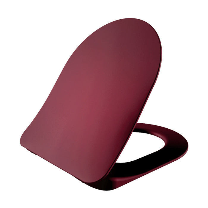 CREAVIT DUCK WC-ZITTING - D-MODEL - SLIM DESIGN - SOFT CLOSE - QUICK RELEASE - DUROPLAST - RVS SCHARNIEREN - BERRY