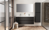 ALONI HAYAT WASTAFELONDERKAST - 2 LADES - SOFTCLOSE - GREEPLOOS - 119,5X50X45 CM - MAT ZWART