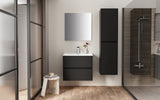 ALONI HAYAT WASTAFELONDERKAST - 2 LADES - SOFTCLOSE - GREEPLOOS - 59,5X50X45 CM - MAT ZWART