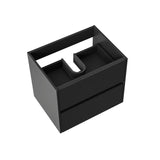 ALONI HAYAT WASTAFELONDERKAST - 2 LADES - SOFTCLOSE - GREEPLOOS - 59,5X50X45 CM - MAT ZWART