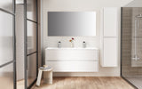 ALONI HAYAT WASTAFELONDERKAST - 2 LADES - SOFTCLOSE - GREEPLOOS - 119,5X50X45 CM - GLANZEND WIT